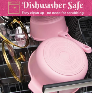 10-Piece Pink Ceramic Nonstick Stainless Steel Frying Pans Saucepans Screenshot 2025 01 30 12.08.38 AM 298x300