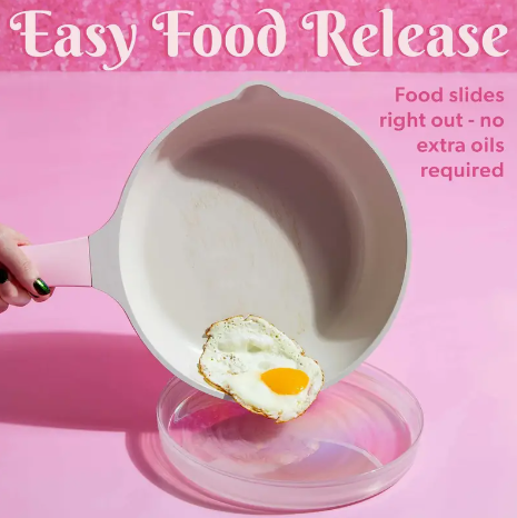 Screenshot 2025-01-30 12.09.14 AM 10-Piece Pink Ceramic Nonstick Stainless Steel Frying Pans Saucepans - Image 7