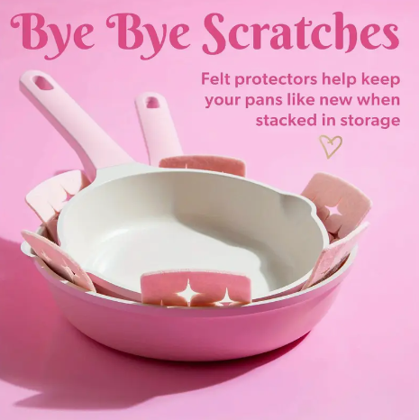 Screenshot 2025-01-30 12.09.27 AM 10-Piece Pink Ceramic Nonstick Stainless Steel Frying Pans Saucepans - Image 5