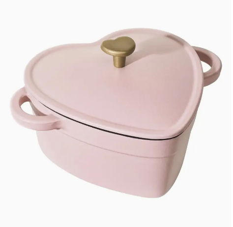 Screenshot 2025-02-21 11.17.18 PM 2 QT Pink Heart Cast Iron Dutch Oven Bakeware