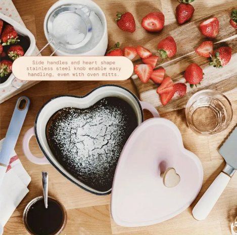 Screenshot 2025-02-21 11.17.42 PM 2 QT Pink Heart Cast Iron Dutch Oven Bakeware - Image 6