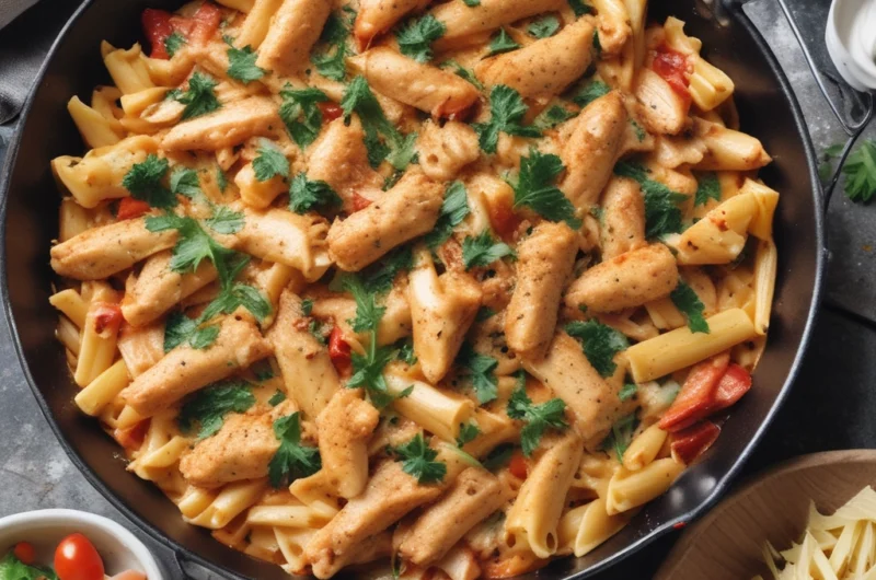 One-Pan Creamy Cajun Chicken Pasta