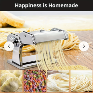 Fresh Pasta Maker Roller Machine – Stainless Steel Hand Crank for Homemade Noodles Screenshot 2025 04 07 10.19.38 PM 300x300