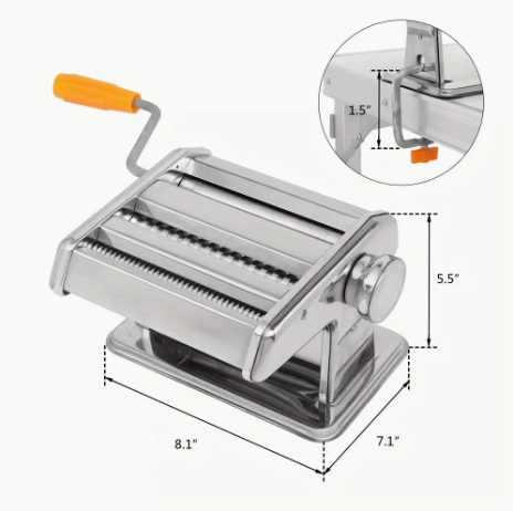 Screenshot 2025-04-07 10.19.55 PM Fresh Pasta Maker Roller Machine – Stainless Steel Hand Crank for Homemade Noodles - Image 5