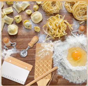 14-Piece Pasta Making Tool Set – Includes Wooden Dough Cutter, Ravioli Stamps, Drying Rack, Rolling Pin & More Screenshot 2025 04 07 10.34.11 PM 300x295