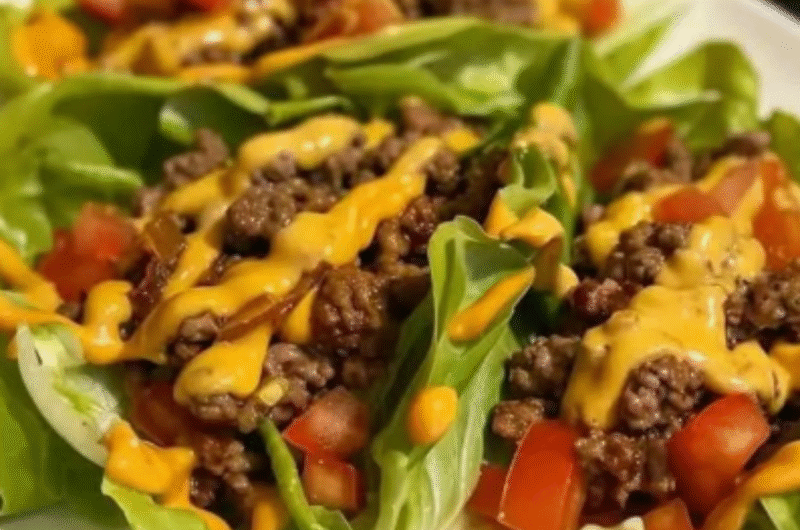 Cheeseburger Lettuce Wraps with Special Sauce