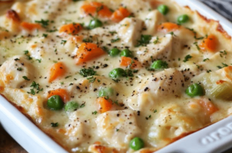 Keto Chicken Pot Pie Casserole