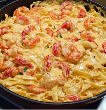 Creamy Cajun Crawfish Fettuccine