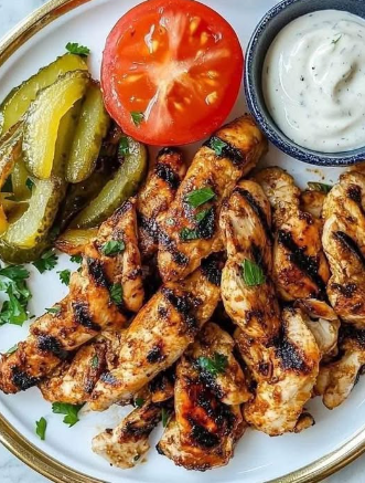 Grilled Chicken Shawarma (Charcoal Grill Style)