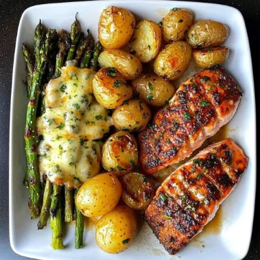 Smoky Grilled Salmon (or Trout) with Lemon Herb Butter